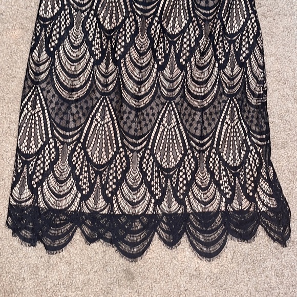 Dress the Population Toni Angel Sleeve Sheath Sheer Overlay Bodycon Black‎ XXS - Picture 7 of 10